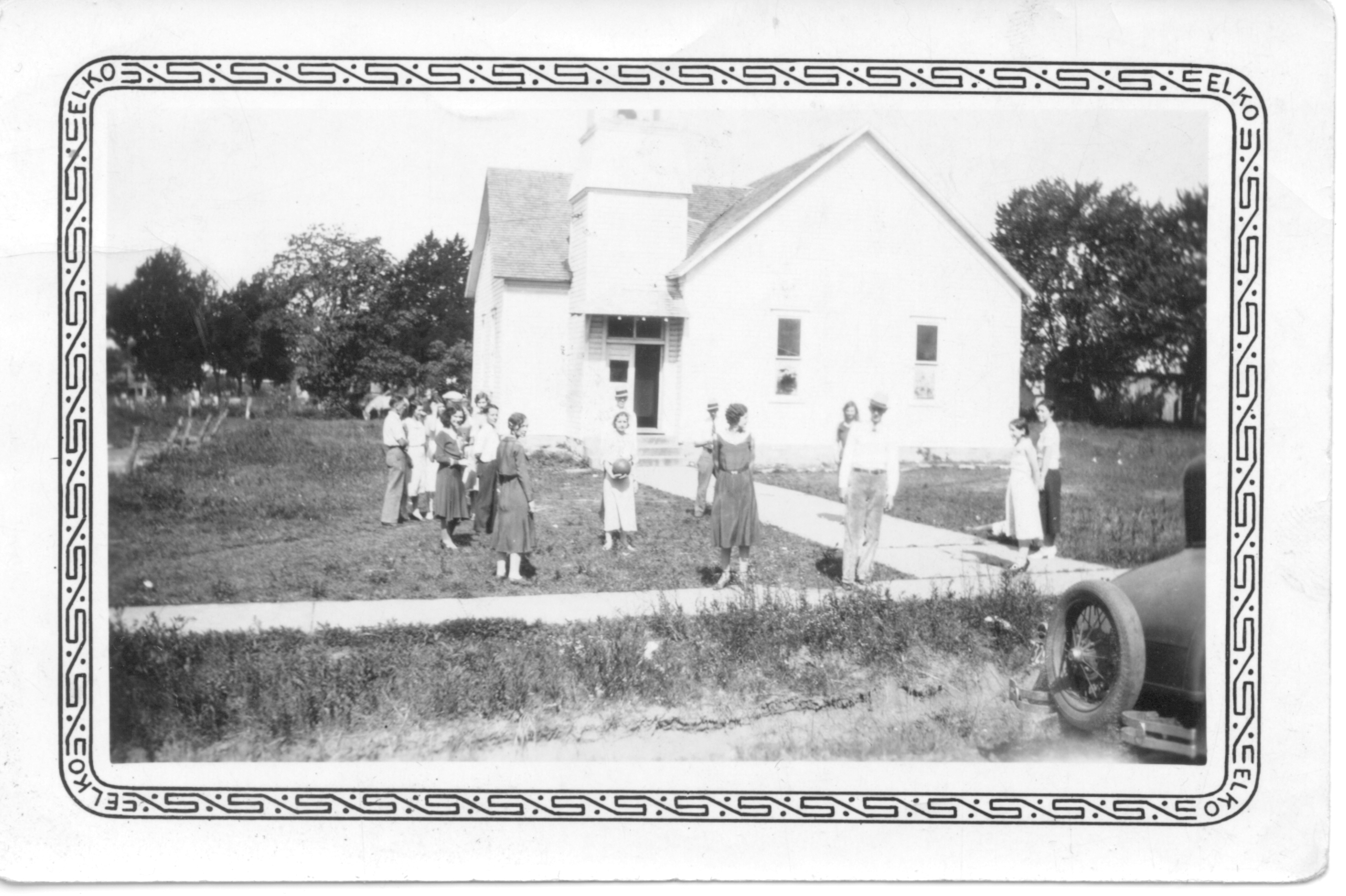 School in Methodist Church, Weaubleau, spring 1932